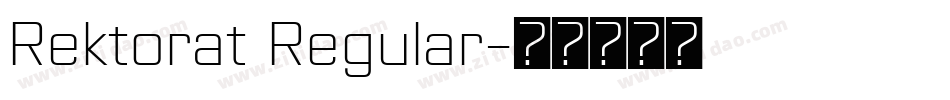 Rektorat Regular字体转换